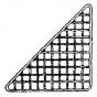 Triangular gridwall panel KR369-B-CHR