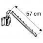 Clothes arm with rotary wall mount