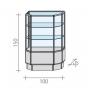 Display cabinet FWH-100-2